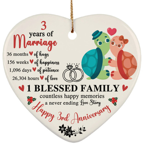 Happy 3rd anniversary heart - 3rd,